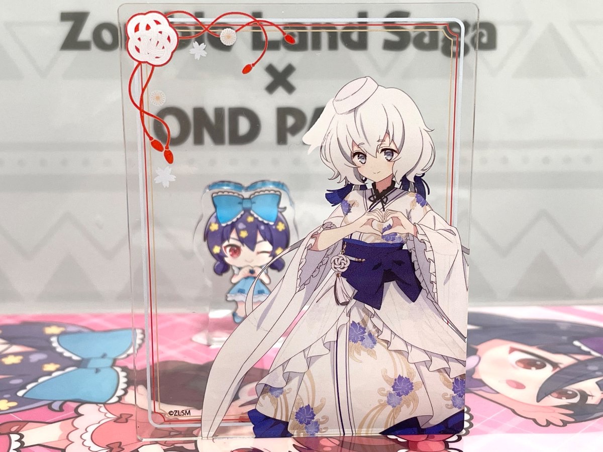 ハートがリンクしとる💙🤍 #ゾンビランドサガ #水野愛 #紺野純子