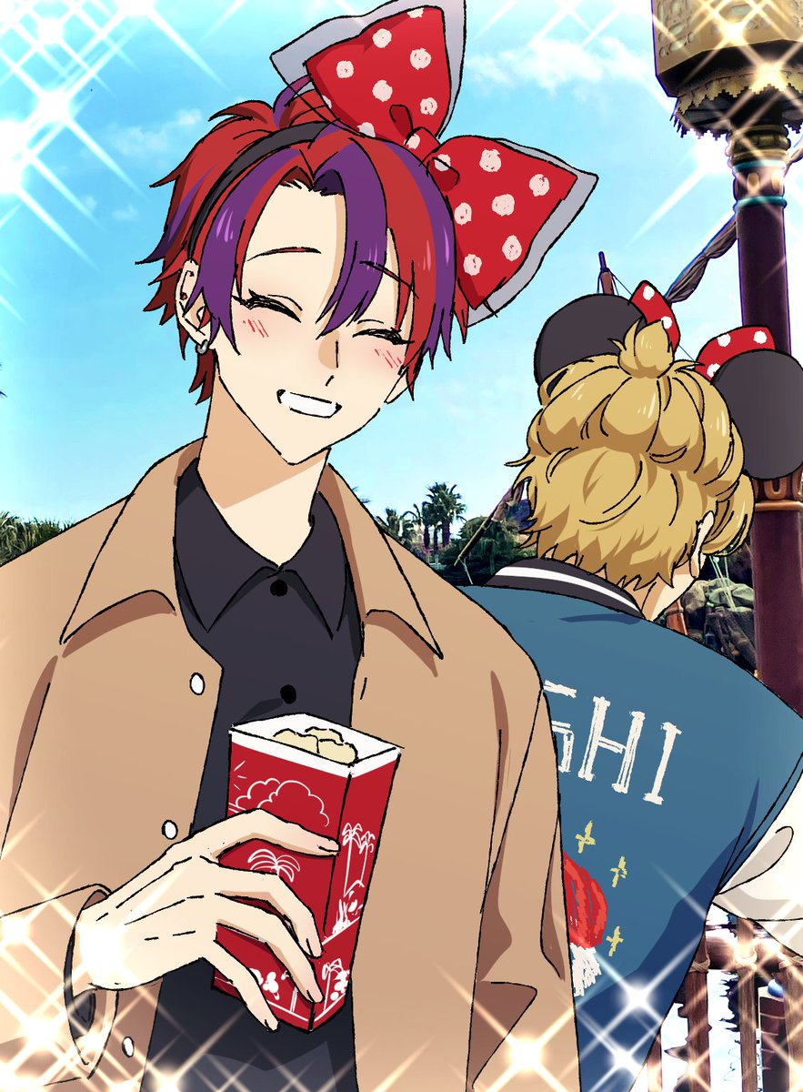 レイさん、楽しかったね🌊 #創作