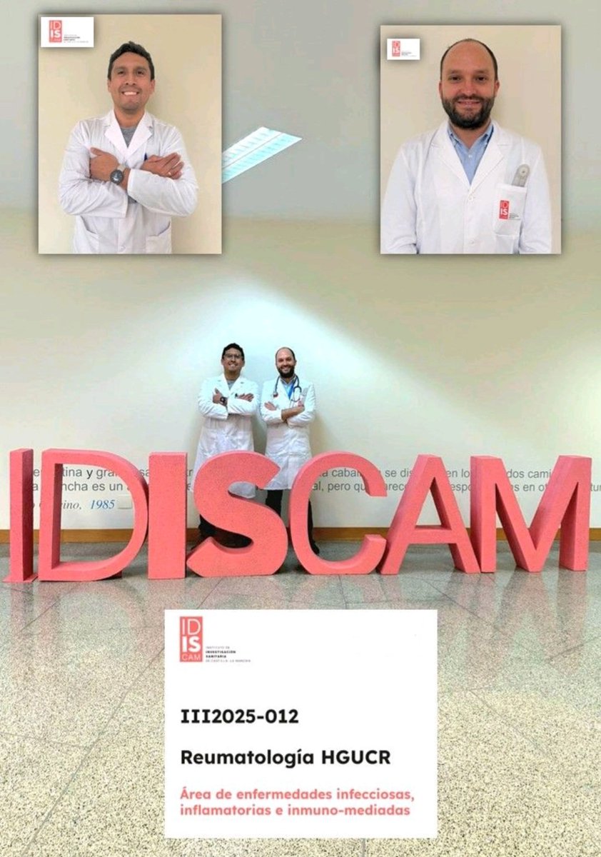 MarcoReudol's tweet photo. Un orgullo haber sido reconocidos como Grupo Investigador Emergente e incorporarnos al IDISCAM en el área de enfermedades inflamatorias e inmunomediadas.
Y no hay mejor forma de hacerlo que trabajando junto a buenos amigos y grandes compañeros.

#rheumatology
#SESCAM
#IDISCAM https://t.co/bz1Kntv8rr