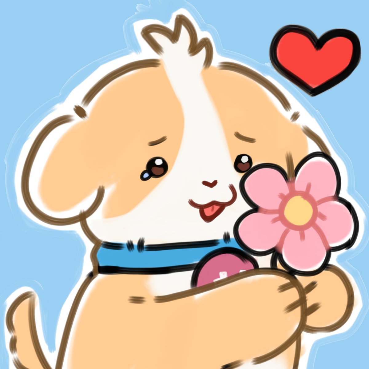 rinwrks's tweet photo. Pawsitively sending love and blooms your way, @SentientAGI! May your circuits be as bright as this flower and your day as warm as this pup’s heart 🐾❤️🌸

#SentientAGI https://t.co/22hzwQ9bOC