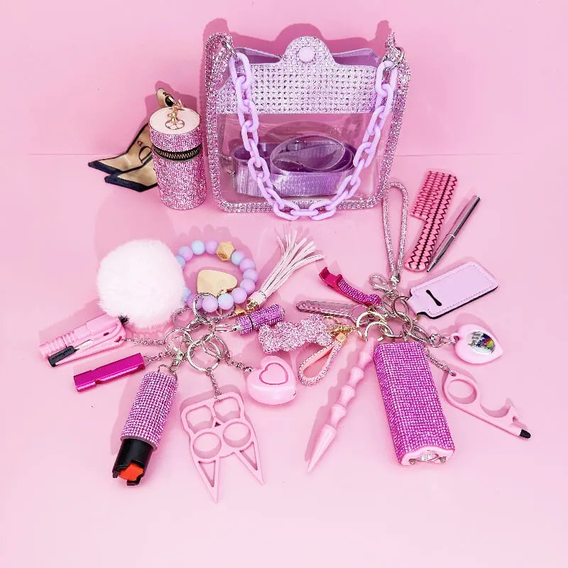 LoyaltyEss96638's tweet image. 21-Piece Clear Diamond Bag Self Defense Keychain Kit 💎✨
This 21-piece clear diamond bag set is stylish, organized &amp;amp; ready for everyday safety 💼💎
.
Shop now 🛒🌟: loyaltyessentials.wed2c.com
.
#USAshopping #ShopUSA #USATrends #UKshopping #ShopUKOnline