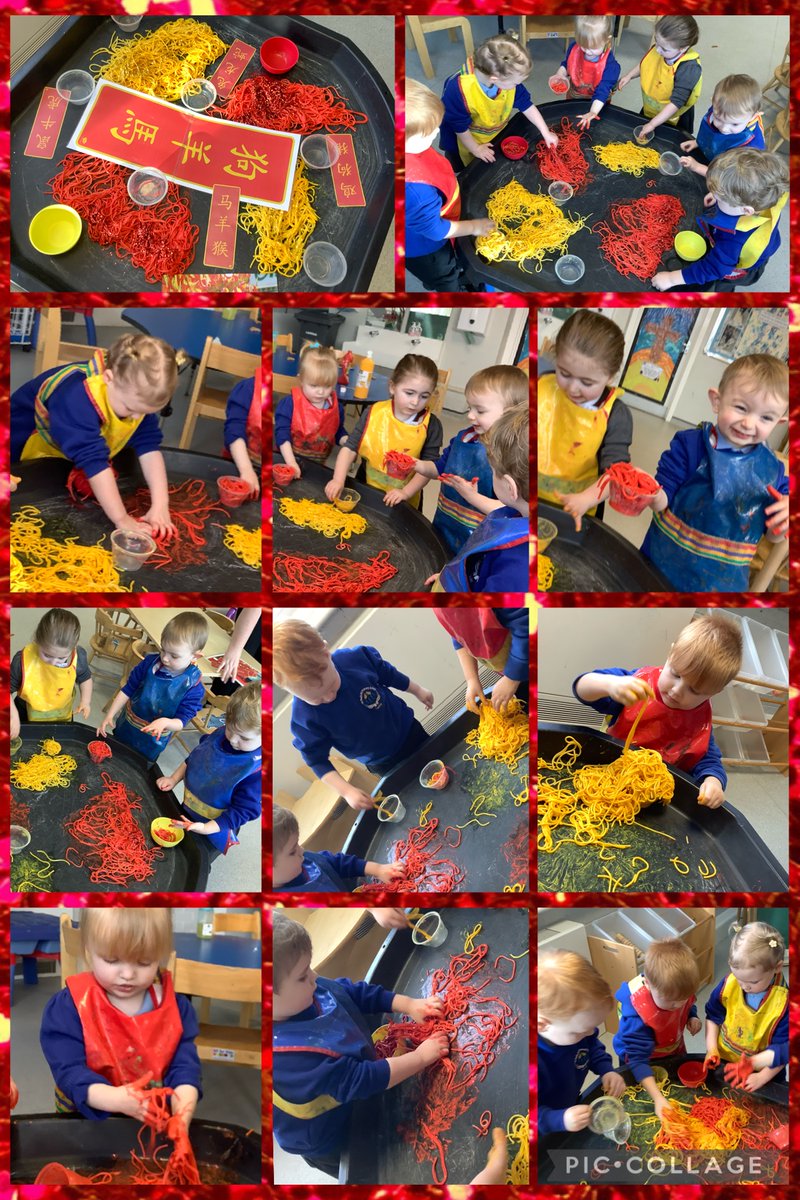 StPaulsRCWirral's tweet image. Preschool 2s celebrated Chinese New Year! They enjoyed food tasting, role &amp;amp; messy play, making money trees &amp;amp; a Chinese symbol t-shirt &amp;amp; looked fantastic in traditional Chinese clothing.
They explored cultures &amp;amp; traditions, linking to EYFS Understanding the World. #workingasone