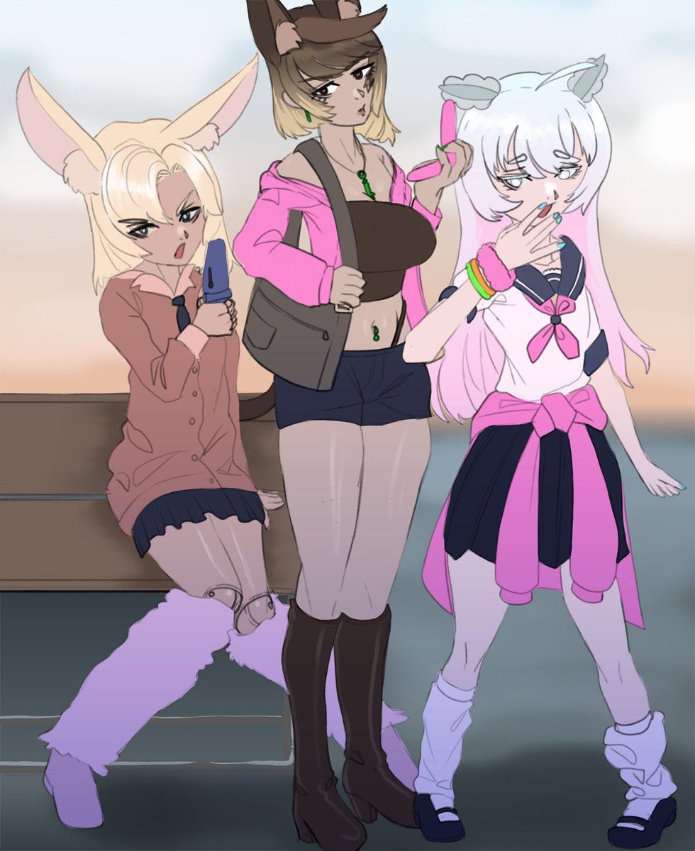 Liar_Adahn's tweet photo. A confidential informant told me that the TOS Trio needs to be depicted as gyarus, and me? I'm only human after all
#fytholesque
#viscachart https://t.co/2hrunNIv7I