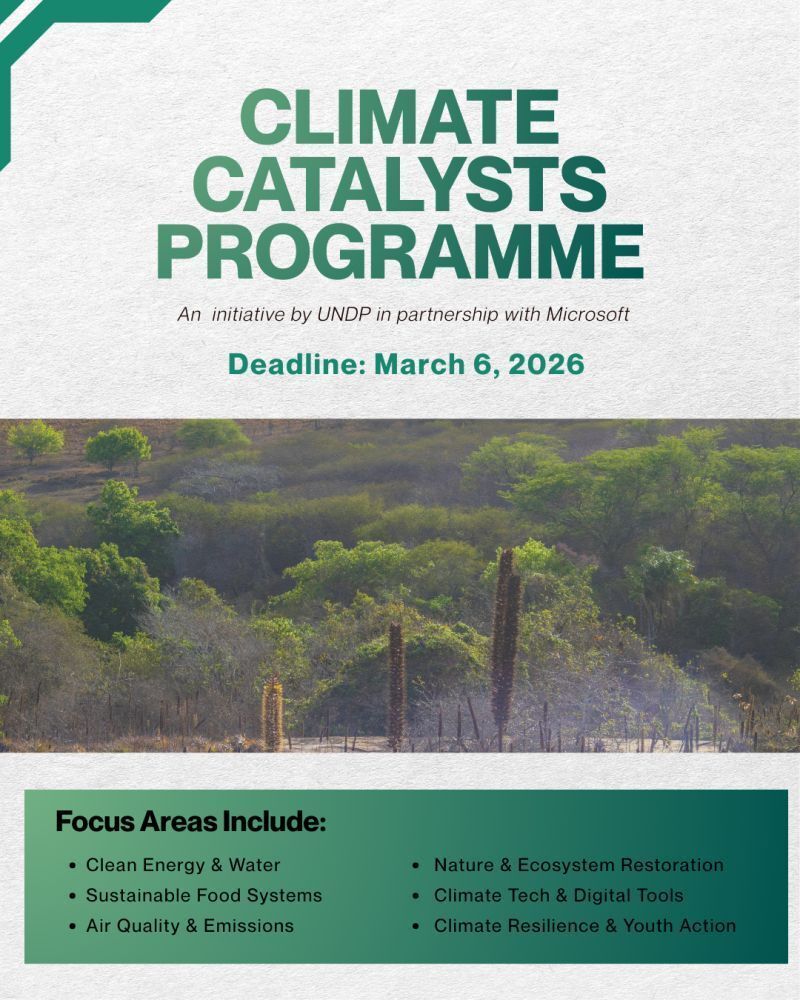 Apply Now! 2026 Climate Catalysts Programme! Exciting opportunity for ...