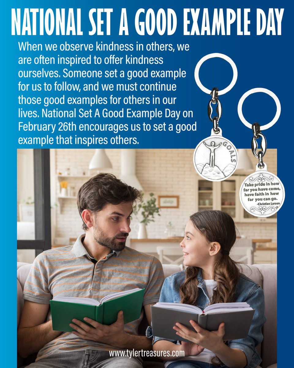 TreasuresTyler's tweet photo. Happy National Set a Good Example Day 🌟✨ A reminder that small actions can make a big impact. Lead with kindness, integrity, and positivity—someone is always watching and learning. 💛 #SetAGoodExampleDay #LeadByExample #KindnessCounts https://t.co/bmNcO1BPOw