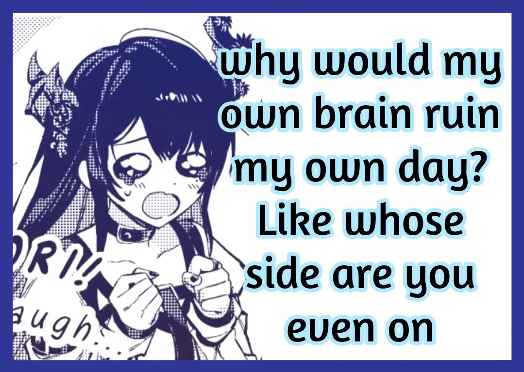 Brain goes brrrr sometimes 

#RissaLIVE #MemeRissa