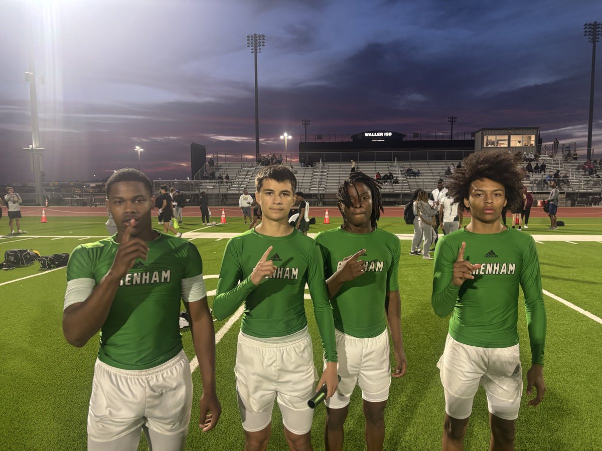 Brenham_TF's tweet photo. The JV cubs with a first place finish in the 4x200m relay! #cubspeed https://t.co/9xE83jgCEO