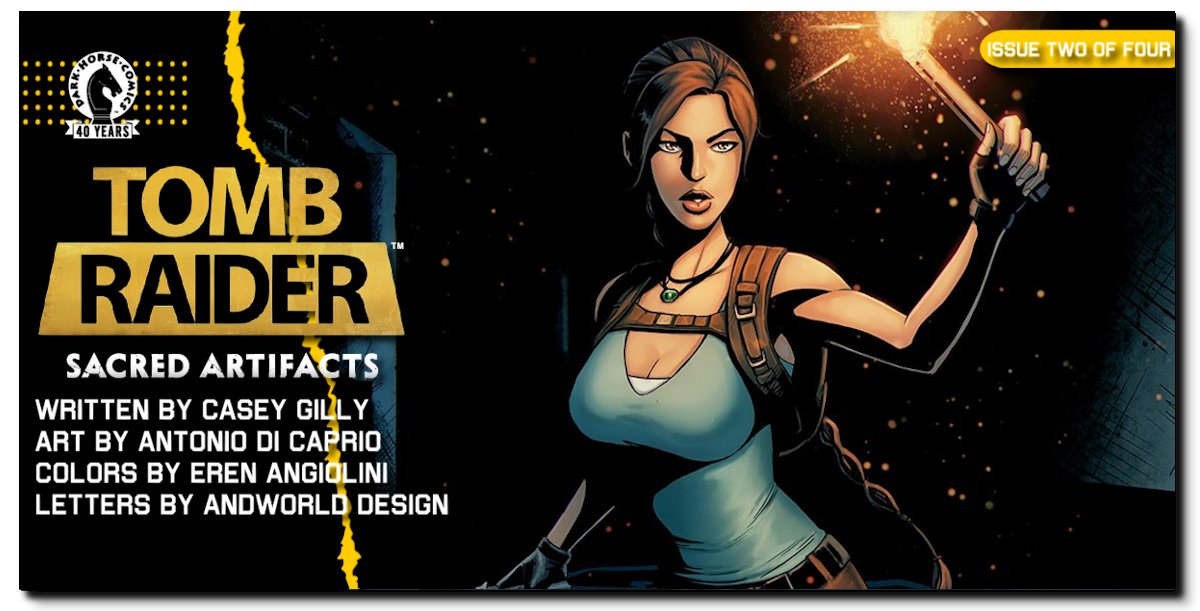 LarasFridge's tweet photo. 😍The second volume of Tomb Raider: Sacred Artifacts comic series is now out! 
Written by Casey Gilly, this short run focuses on Lara contending with inner and outer struggles in only the way that she can. 

Read more below 🔰
https://t.co/Ep5g1t4AW9

#TombRaider https://t.co/cChLfWDc0E