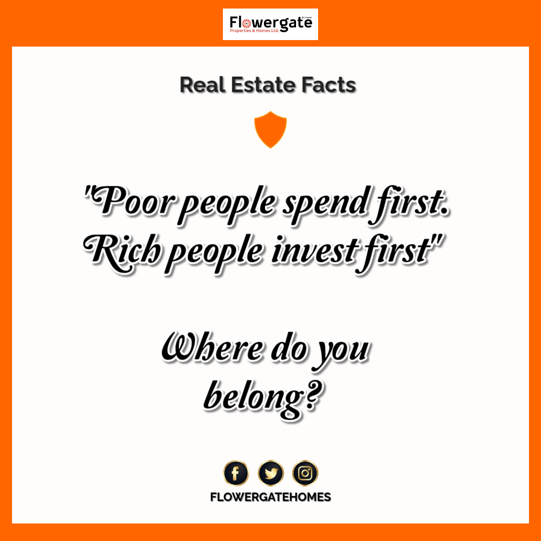 Flowergatehomes's tweet photo. 🧠 Mindset Thursday

“Poor people spend first.
Rich people invest first.”

It’s not about how much you earn.
It’s about what you do FIRST when the money enters your account.

#RealEstateNigeria
#PropertyInvestment
#LandInvestment
#SmartInvesting
#FlowergateProperties https://t.co/z5gzG7Ehgl