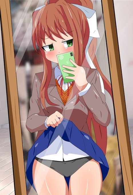 Monika. 📷
#DDLC #ドキドキ文芸部 
#DokiDokiLiteratureClub #DDLCfanart 