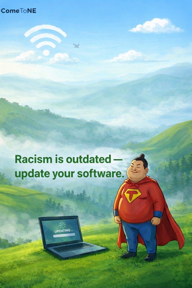 शांति बनाए रखने का 🧘‍♂️

Some people still think the Northeast is a “foreign country.”

Brother, we are so Indian that we guard the borders while you argue on X. Oh Sorry, Twitter 🫢

Racism is outdated. Time to update your software.