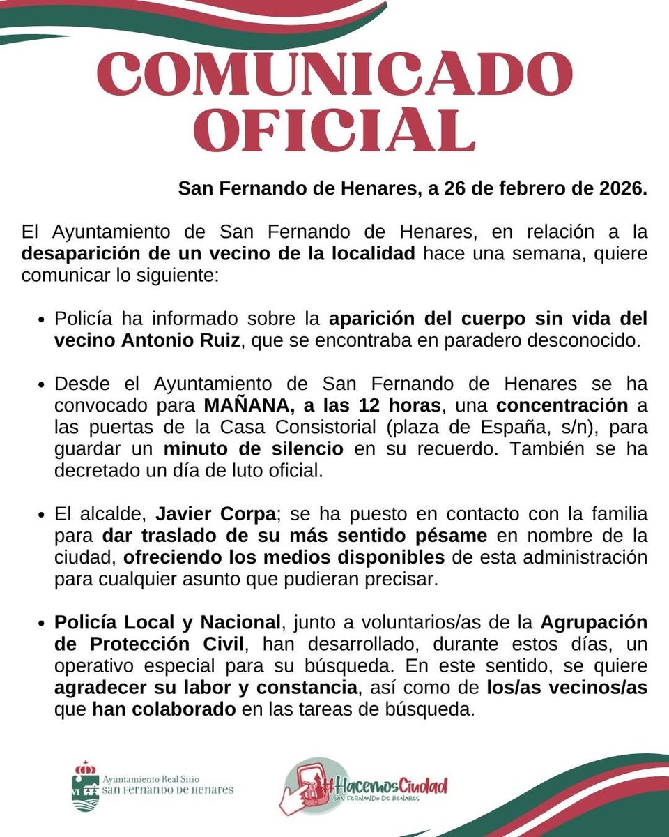 Ayuntamiento de San Fernando de Henares tweet media