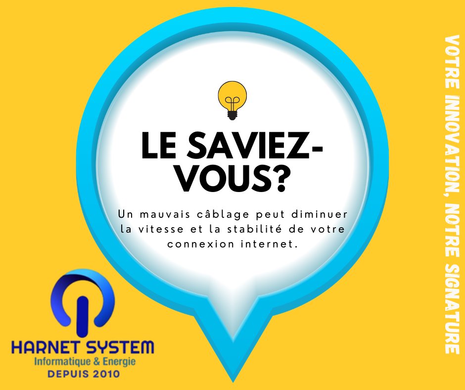 harnetsystem's tweet image. 💼 En entreprise, chaque seconde compte.
 Un câblage de qualité garantit une connexion sans interruption. 🌐✅

 Boostez la performance de votre réseau avec un câblage fiable et structuré.
 La base d’une connexion stable commence ici. 🔌💡

#connexion #réseau #câble #stabilité