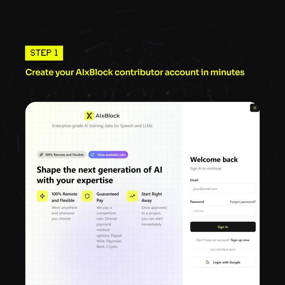 AIxBlock tweet media