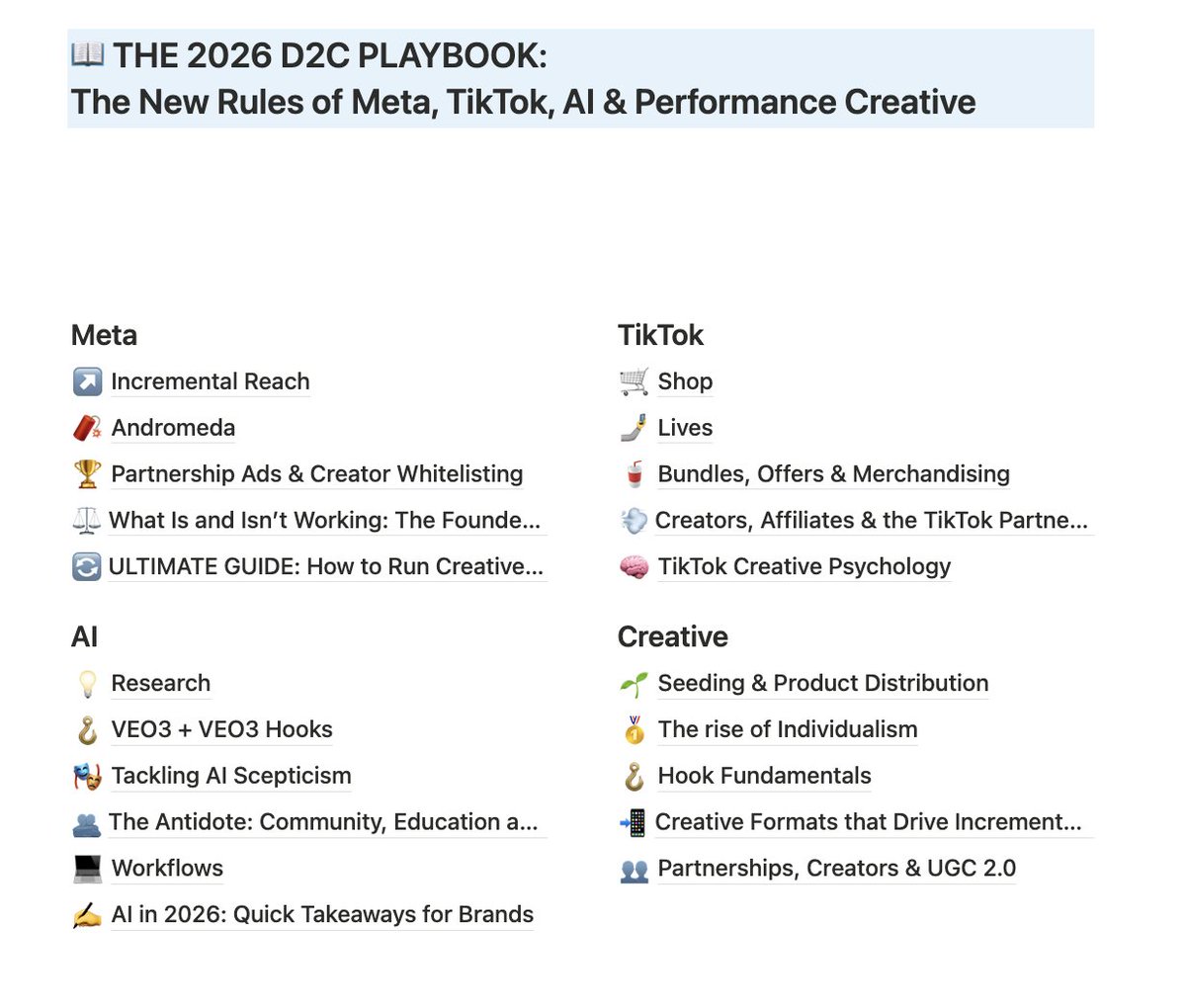 The 2026 D2C Playbook has been the most requested resource in my DMs. This is the last chance to grab it.

Here's the reality: every consumer now lives in their own algorithmic bubble.

Meta, Google, TikTok → all delivering hyper-personalised experiences based on