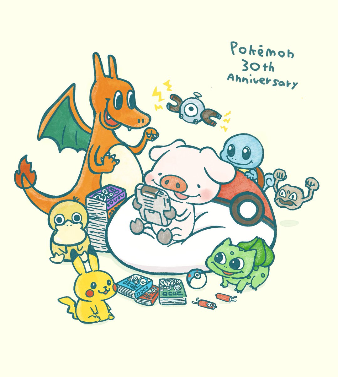 おめでとー🎊
わくわくー

 #ポケモンデー  #ポケモンプレゼンツ 　#Pokemon30 #ポケモン