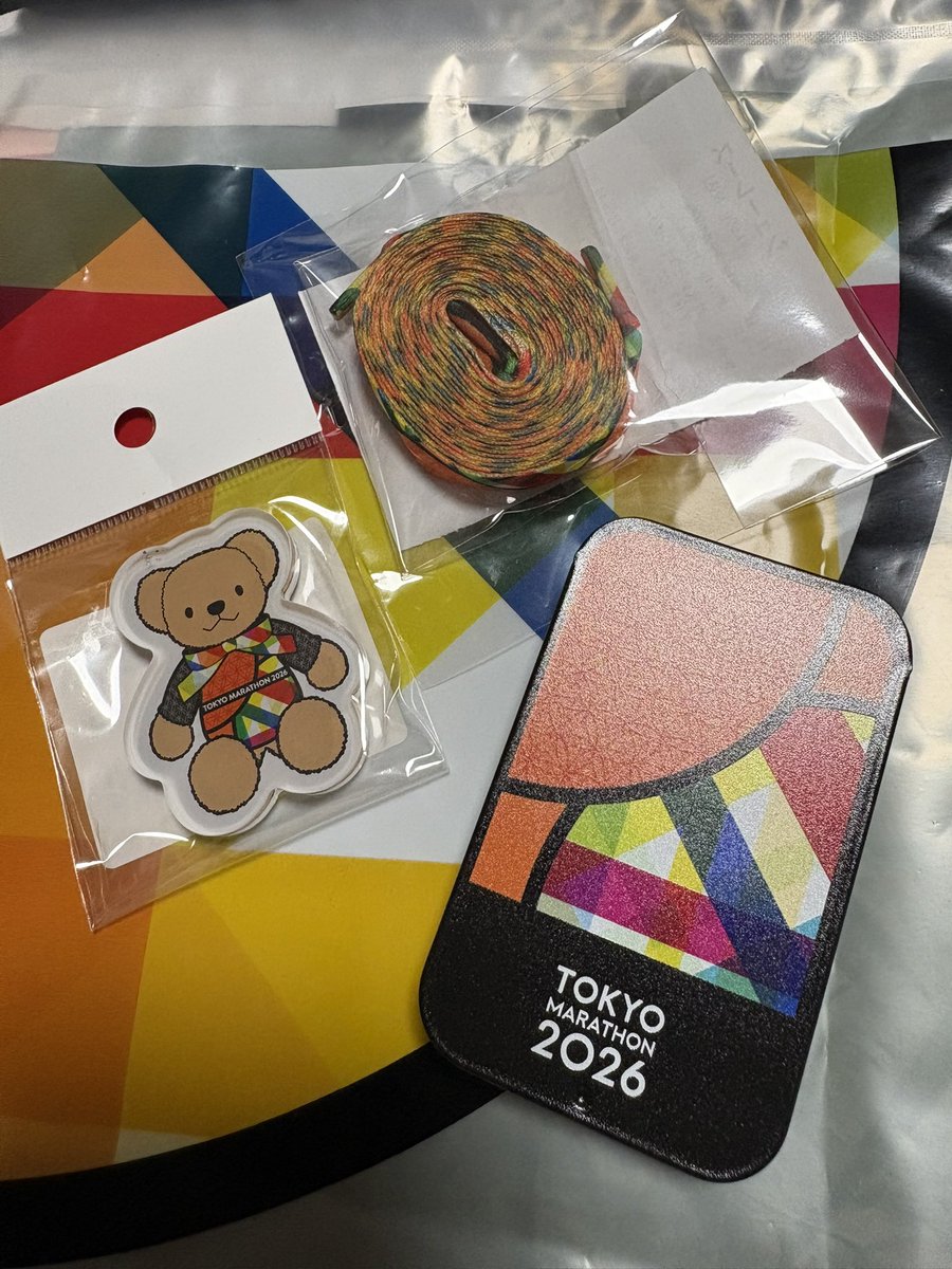 東京マラソンEXPO2026 テディベアのマグネットとミントケースと 今年も