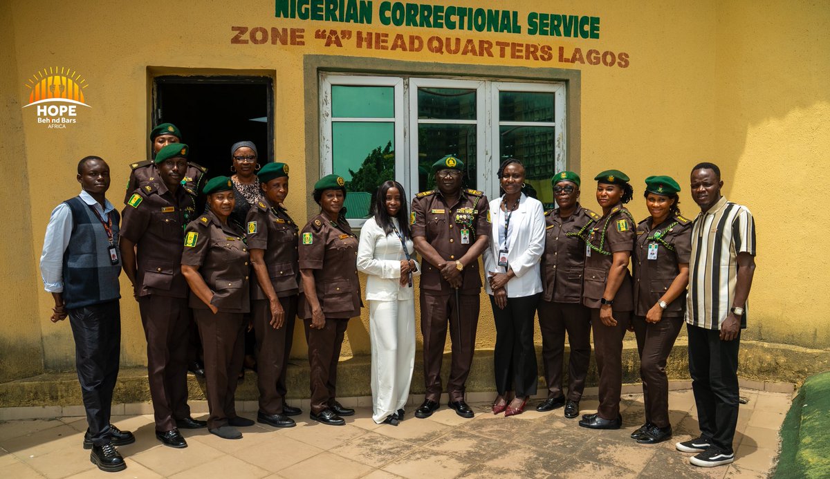 hopebehindbar's tweet photo. As part of our commitment to strengthening institutional partnerships, which remain central to the long-term success of the Farming Justice Project, this week, Hope Behind Bars Africa met with Nigerian Correctional Service leadership at Zone A Headquarters, headed by ACG Olatusun Dele Ajibogun, FCSS, fsi, to review progress and explore the expansion of structured rehabilitation programming.

Sustainable impact happens when skill-building and behavioral development are embedded into facility operations, turning reformation and reintegration from theory into practice.

Through the Farming Justice Project, practical skills and behavioral development are advanced in partnership with correctional authorities, creating credible pathways for reformation and reintegration.

The Farming Justice Project is delivered in partnership with the Rule of Law and Anti-Corruption Programme,funded by the European Union and implemented by International IDEA.

To learn more: https://t.co/9yqP2kWli2

#FarmingJustice #RoLACII #EUinNigeria #IDEANg#SeedofSecond#FarmToFreedom