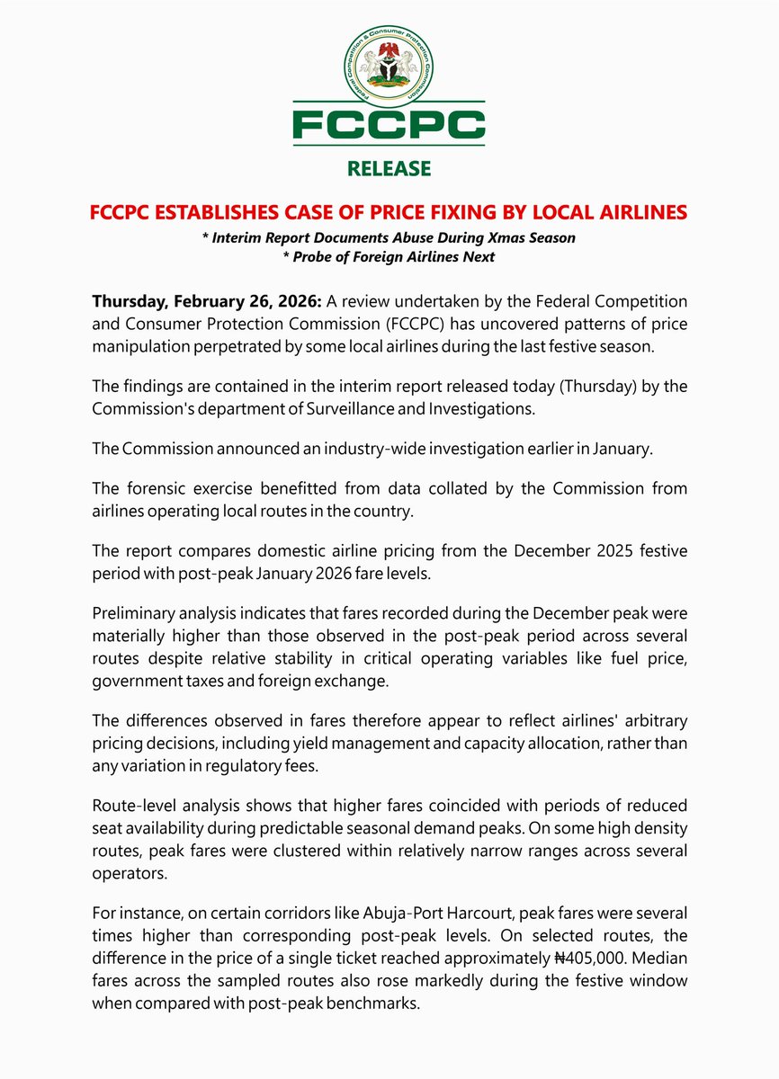 FCCPC Nigeria tweet media