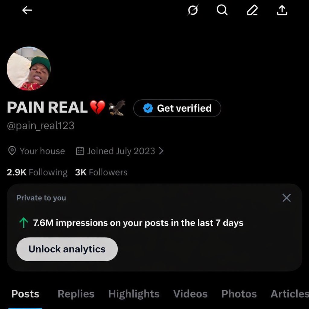 my impressions don go down just 3 day no post 🥲😂