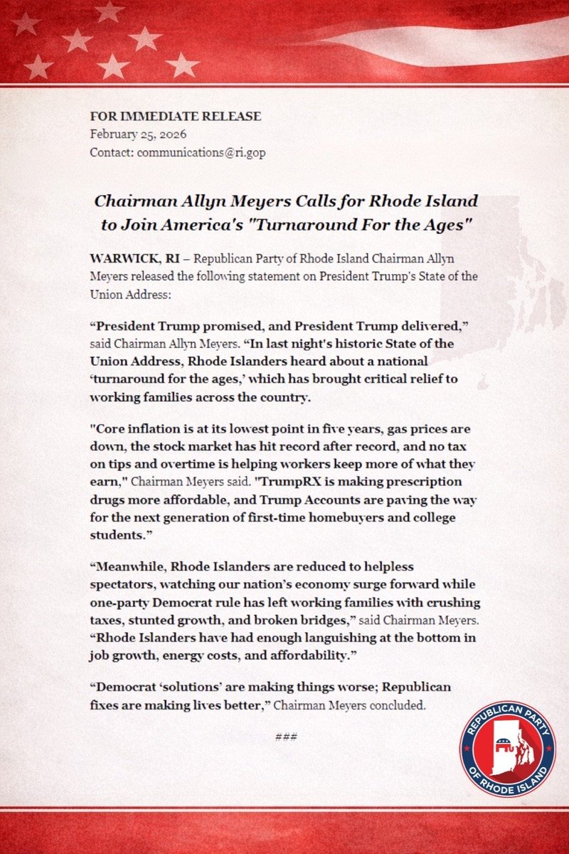 RI Republican Party tweet media