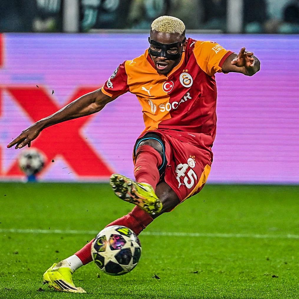 Nigerian footballer Victor Osimhen is now Galatasaray's all-time top foreign goalscorer in the UEFA Champions League. 🥇✅
