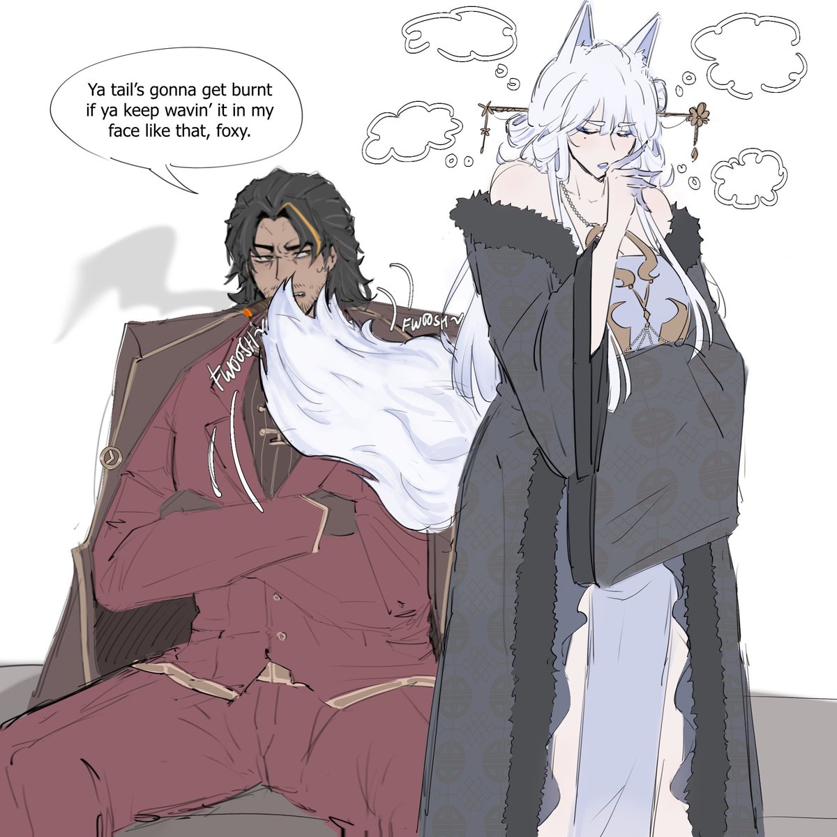 LCB0714's tweet photo. repost of an old drawing for the new huifang fans  #雷横慧芳 https://t.co/gn0Q75r4q1
