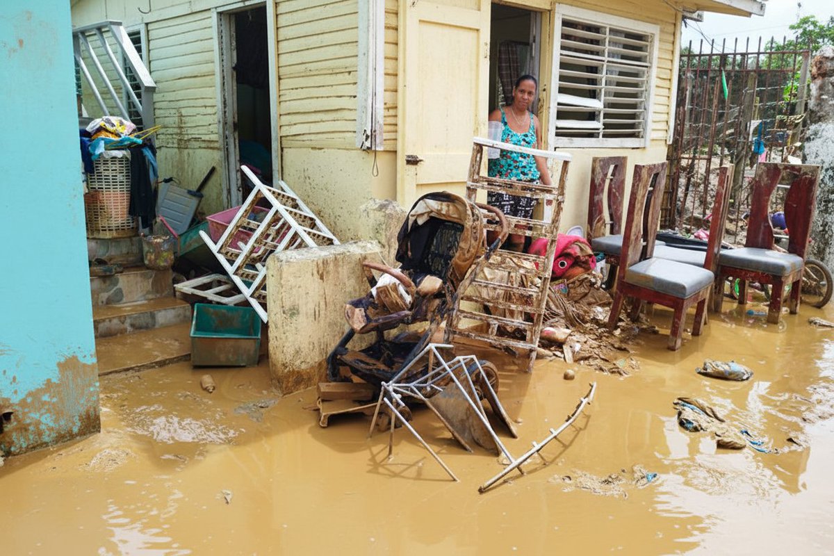 🌧️¡Las lluvias azotan a Gaspar Hernández!😬 Las lluvias registradas en las  últimas horas no dieron tregua y golpearon con fuerza al municipio de Gaspar  Hernández, en la provincia Espaillat, donde el desbordamiento