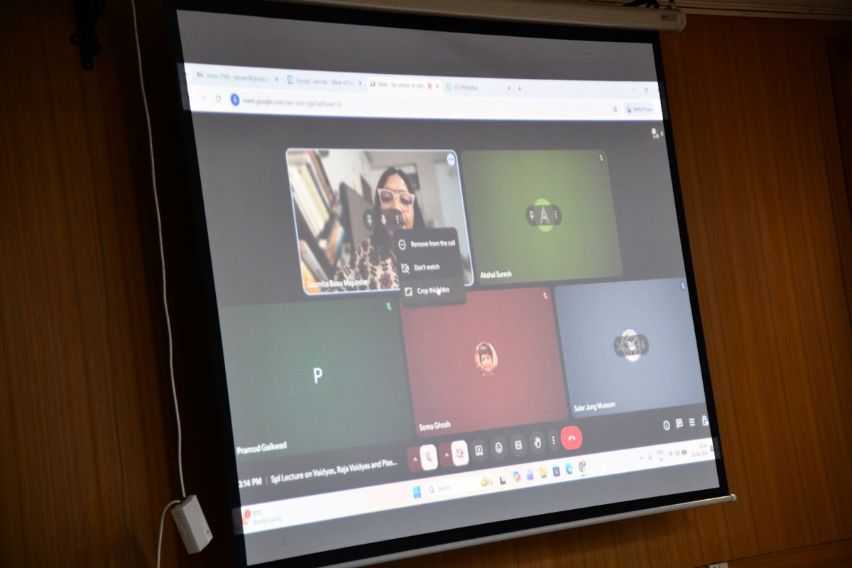 sjmhyd's tweet image. An eye opening lecture on the origins of 'Plastic Surgery' in India was held today (online) delivered by Prof Susmita Basu Majumdar, Department of Ancient History and Culture from the  University of Calcuuta to avid listeners.......some glimpses!

#SalarJungMuseum #plasticsurgery