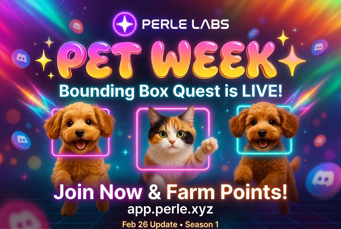 zeandrn's tweet photo. Yo fam, gPerle

Just checked the latest from @PerleLabs (Feb 26) and honestly… they’re cooking.

If you’re into AI / crypto / Web3 / earning rewards, this is your sign.

Quick vibe:
Perle Labs = human-powered data labeling for serious AI (robotics, autonomous tech, etc).
You do simple tasks → earn points + onchain rewards.
Super easy UX. No headache.

--

What’s hot right now

PET WEEK
New Pet Bounding Box Quest and it’s weirdly fun.

→ Open app
→ Draw a box around a pet’s head
→ Post it + name your pet

Yes, that’s it.
Yes, it’s addictive 

https://t.co/kkD7Ls6NRX

--

Perle of Fortune – Winners Today
Live draw in Discord (4:30pm UTC).

If you joined → go RSVP so you don’t miss it.

--

Human CAPTCHA – Final Week
1 real image, 2 AI fakes.
Pick Left / Middle / Right + explain why.

Closes Feb 28.

--

Cool moment from yesterday
Perle’s CCO at ETHDenver:

“AI’s bottleneck isn’t compute anymore — it’s precise human data.”

That’s literally their whole mission.

--

Why people care

• 1M+ annotators
• 1B+ points distributed
• Season 1 just started
• Tasks feel like mini-games

Not click-farming. Real stuff.

--

Jump in (2 mins)

1️⃣ https://t.co/kkD7Ls6NRX
2️⃣ Connect wallet / Gmail
3️⃣ Try Pet Bounding Box
4️⃣ Do CAPTCHA
5️⃣ Join Discord

Done.

--

If you try the pet quest, drop your screenshot 🐶🐱
I wanna see those pets.