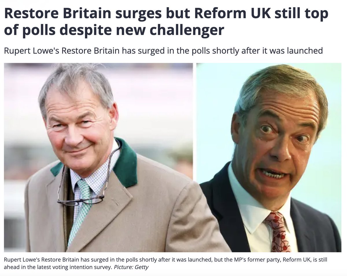 Restore Britain is 13 days old.
