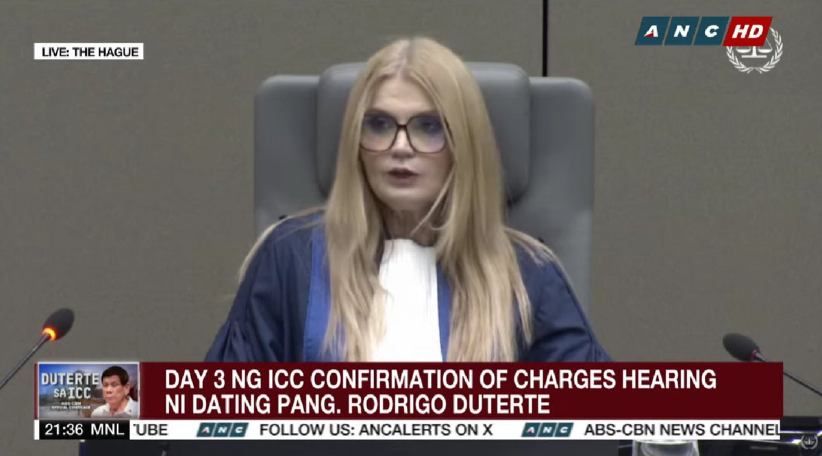 IvanAtHome's tweet photo. 🚨BREAKING: Live Broadcast and Transcript of Duterte trial REDACTED after defense leaks witness information during arguments

Now we know why the 1-hour delayed broadcasts for Defense Trial Lawyer Nicholas Kaufman's (COUGHman) defense arguments kept getting cut off.

He LEAKED important details concerning the identity of the court witnesses; with positions and nicknames being read out in a manner that wasn't general enough to prevent the witnesses being identified by the public. Presiding Judge Iulia Motoc ruled for the redactions to protect the witnesses after motions made by the ICC Prosecution.

Motoc warned that leaking protected witness information was in violation of the rights guaranteed under the Rome Statute and stressed to COUGHman that is also breaks the Code of Conduct of the ICC.

The ICC Prosecution's Senior Trial Lawyer Julian Nicholls also demanded COUGHman read the tab number for the evidences he has mentioned during the ongoing hearings as COUGHman has repeatedly been slopy in his citations during his arguments.

Very shocking stuff happening at the Hague, at least for Duterte. His lead defense counsel is making common errors that no experienced lawyer practicing at the ICC should make. Either he repeatedly leaked the information of criminal and victim witnesses, putting them at risk for retribution, or he did it willfully and maliciously to act as a chilling effect against those speaking out.

Thank God the ICC delays broadcasts of the trial by 1-hour to prevent this sort of sloppy lawyering being broadcasted for millions to hear.

https://t.co/V5I4C5iS27