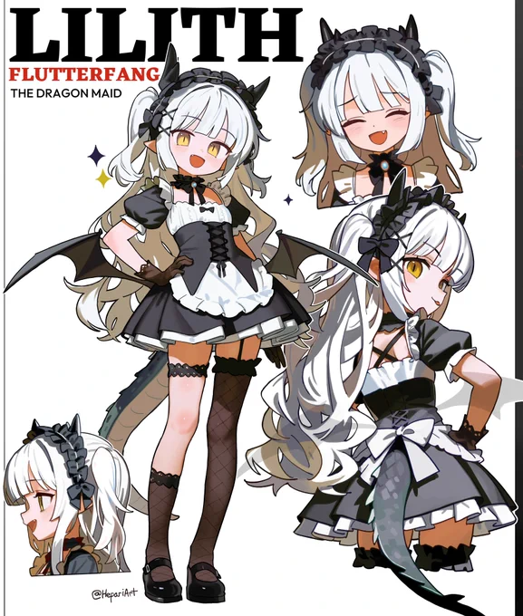 [Character Design] Lilith the Dragon Maid !