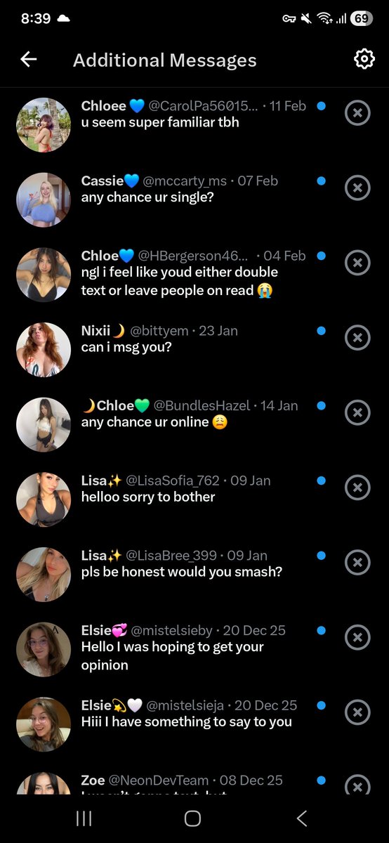 Banyak banget dm kaya gini masuk. Apa yg jadi trigger ya? Trus mereka kira aku cwo