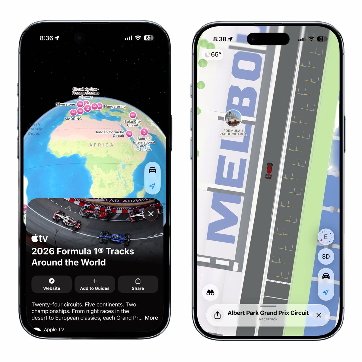 andrewjclare's tweet image. apple maps is so cool 🏎️