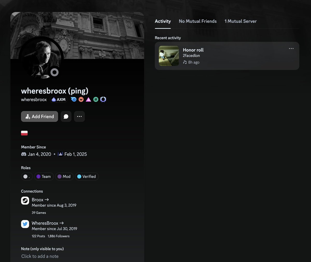 zachxbt's tweet image. 1/ Meet @WheresBroox (Broox Bauer), one of the multiple @AxiomExchange employees allegedly abusing the lack of access controls for internal tools to lookup sensitive user details to insider trade by tracking private wallet activity since early 2025.