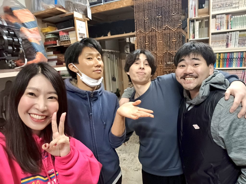 からくりサーカス17巻顔合わせでした！ 「最古の4人」で写真とったよー