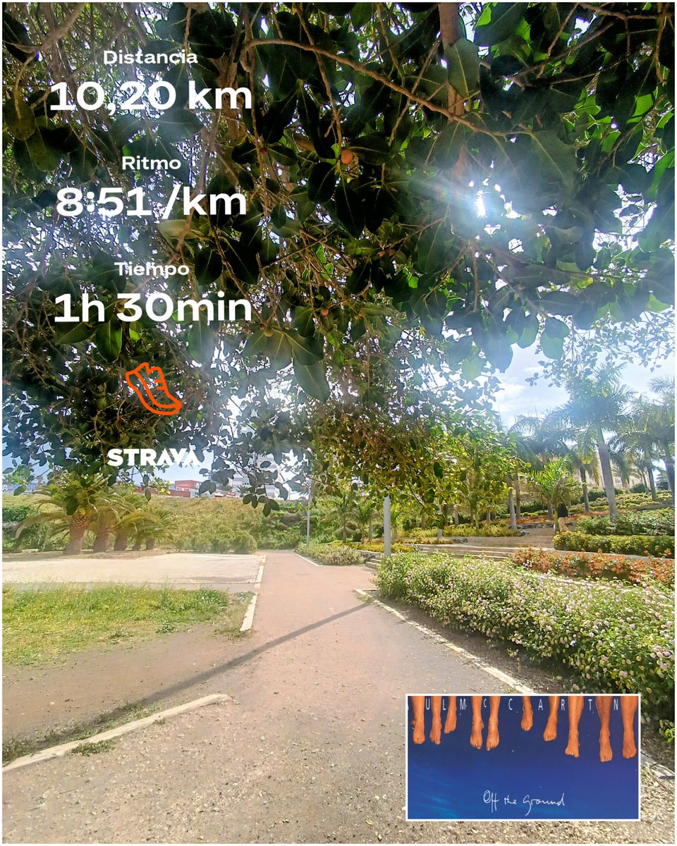 BiciGranCanaria's tweet photo. 🚶🏻‍♂️🏃🏻‍♂️ 5k
Al Parque para Trotar
🌳🌺#ParqueDeLaBallena
🌦️#MeteoGC 🕚🌡️17°
🎧🎸#PaulMcCartney
#LasPalmasDeGranCanaria
#GranCanaria
#Carrera #CarreraAPie
#Running #Jogging #Finisher42k #RunningAddict #RunningLife
#SoyCorredor #IAmRunner
#DIABETESTIPOFREE
#MUÉVETEFRENTEALCÁNCER
🧵👇🏻📽️ https://t.co/F3hhqMbW5O