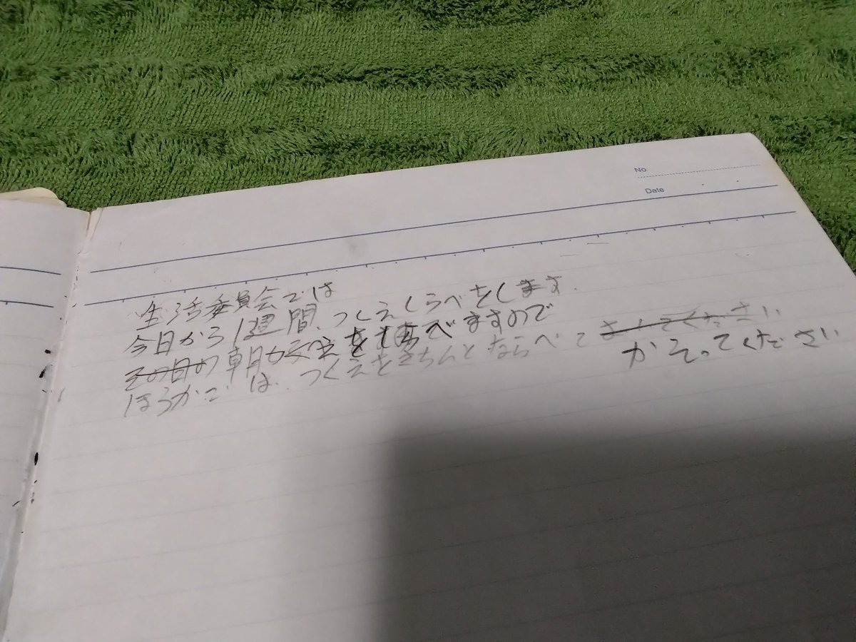 仕事中、ゾイド話で同僚とチョイチョイ盛り上がる。
お金の無い小学生時代は箱裏を真似て、持っているゾイドの局地戦仕様をひたすら夢想していたが、暗黒大陸編に突入してからはオリジナルを考えることも。
あの頃のノートには、機密事項であろう暗号文も···。
#ZOIDS　#ゾイド
