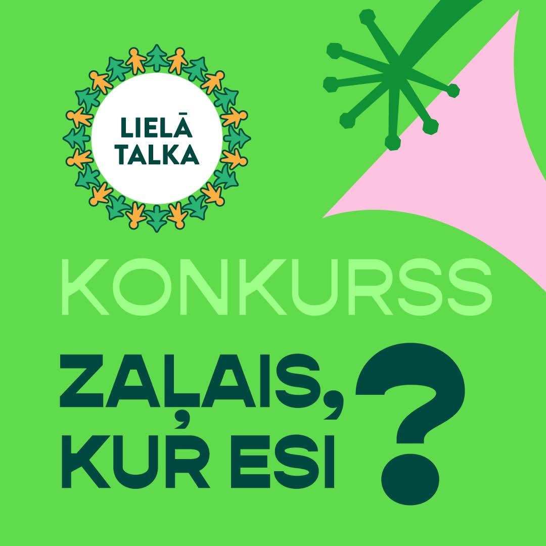 LielaTalka's tweet photo. Aicinām iesaistīties jauniešus, taču piedalīties var ikviens — mīlestībai pret dabu nav vecuma robežu! 💚

🗓️10. marts - 21. aprīlis plkst. 20.00
🏆Balva - 200 EUR dāvanu karte.
ℹ️https://t.co/y0IH0UXXSf

#zalaiskuresi26 #lielatalka26 #rokurokaLatvijai https://t.co/xXp0XW8dZy
