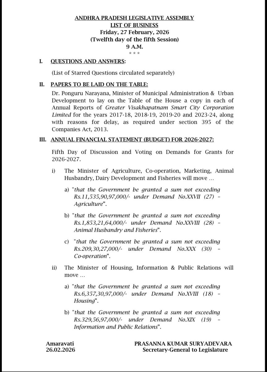 Legislative Assembly, Andhra Pradesh tweet media