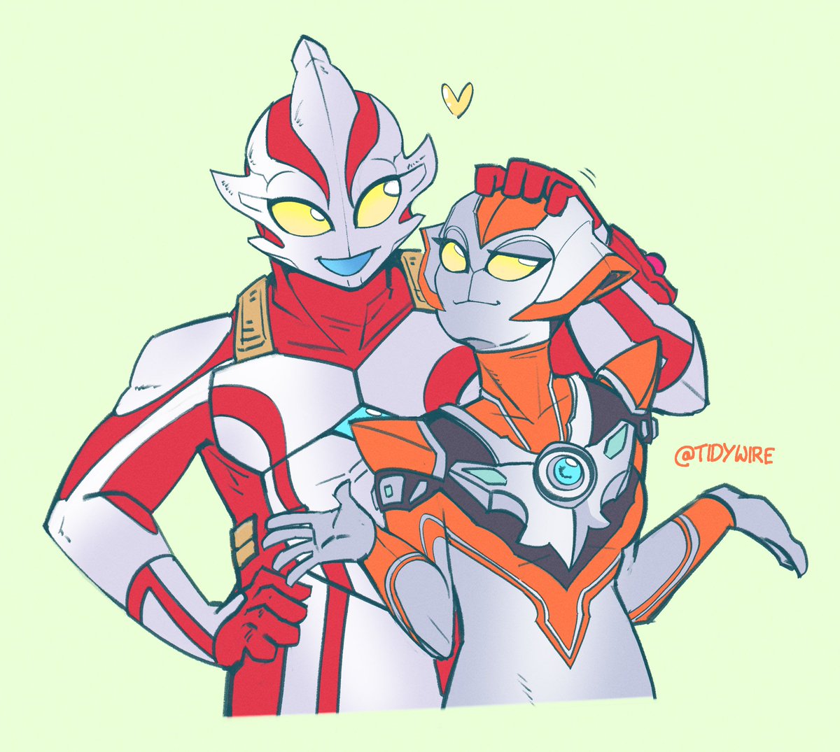 I thought it was really cute how he sees Grigio as Mebius' little
