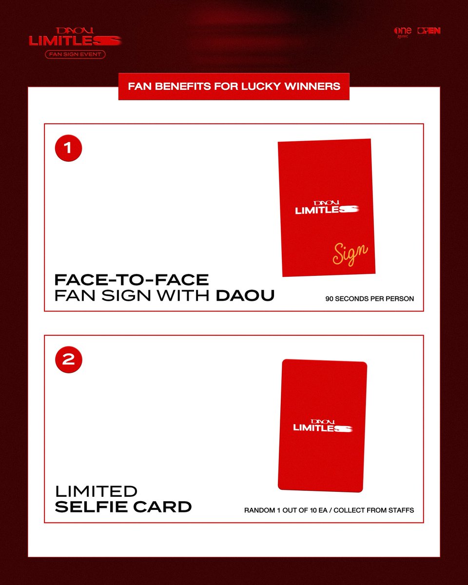 OPENLABEL_TH's tweet photo. DAOU 'LIMITLESS' FANSIGN EVENT

📌 EVENT DETAILS & GUIDELINES
FOR ATTENDING THE FANSIGN EVENT

Pre-order the DAOU ‘LIMITLESS’ BOXSET EP ALBUM from February 27 – March 14, 2026,
for a chance to be one of 150 lucky winners 
via https://t.co/xtgV45Da3K

#DAOULIMITLESSEP
#DAOU #ต้าห์อู๋ 
#OPENLABELMERCH
#OPENLABEL