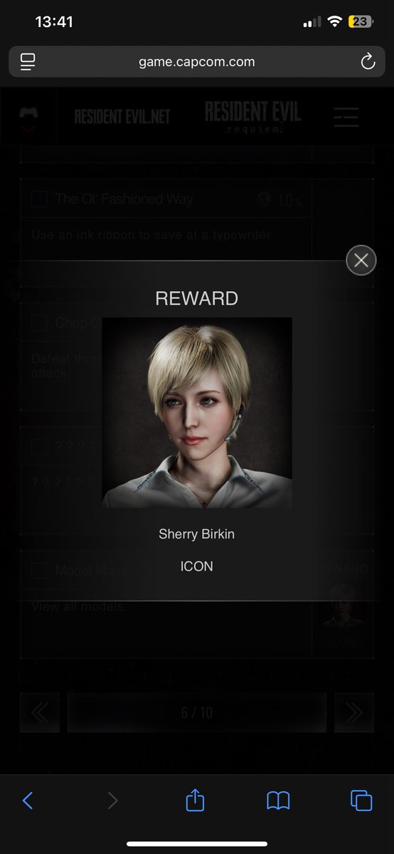perfectveIvety's tweet photo. i was checking my re portal account and omg sherry’s icon 😭❤️ https://t.co/ILUc6nMpks