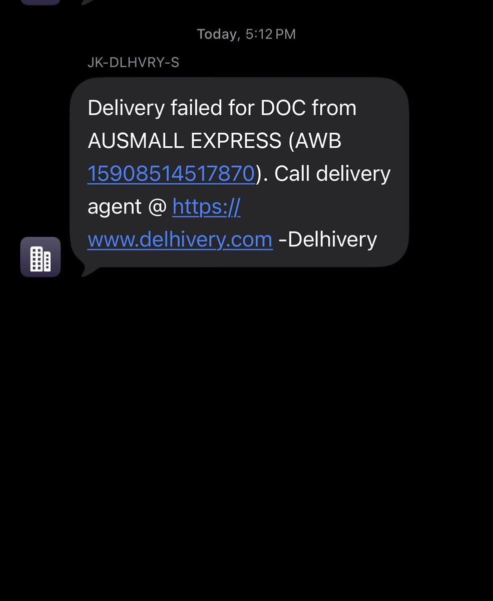 CaHkgupta's tweet photo. @delhivery can you check this 

After 9 days you are not able to deliver this 

And today you are sending SMS for failed delivery 

puzzled logistics https://t.co/isIdPAhGHT