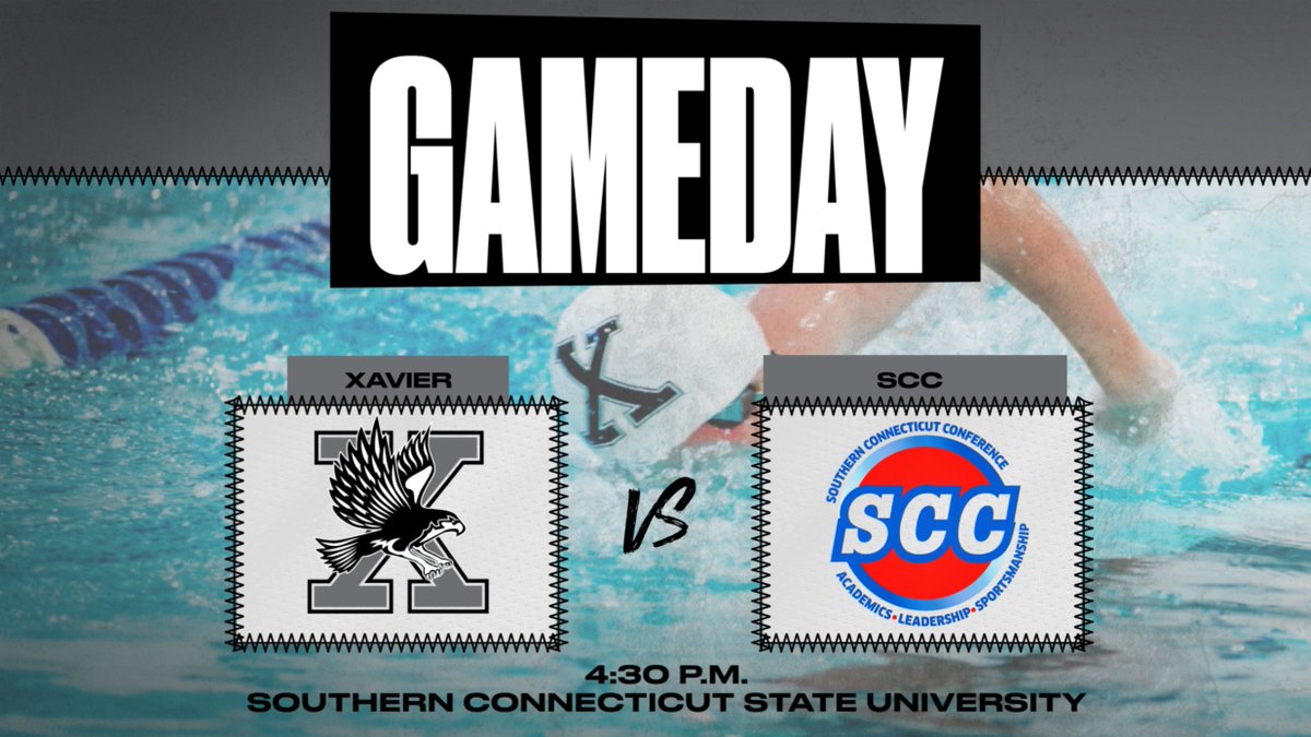 athleticsXHS's tweet photo. Its RACEDAY for the swim team. After the snow canceled some events and postponed others, the post season has finally arrived! Today, at 4:30 PM our boys will compete in the conference championship at SCSU.
Come cheer for your favorite swimmer!
#ThisisXavier
#ctswim https://t.co/XrG5q61xTT