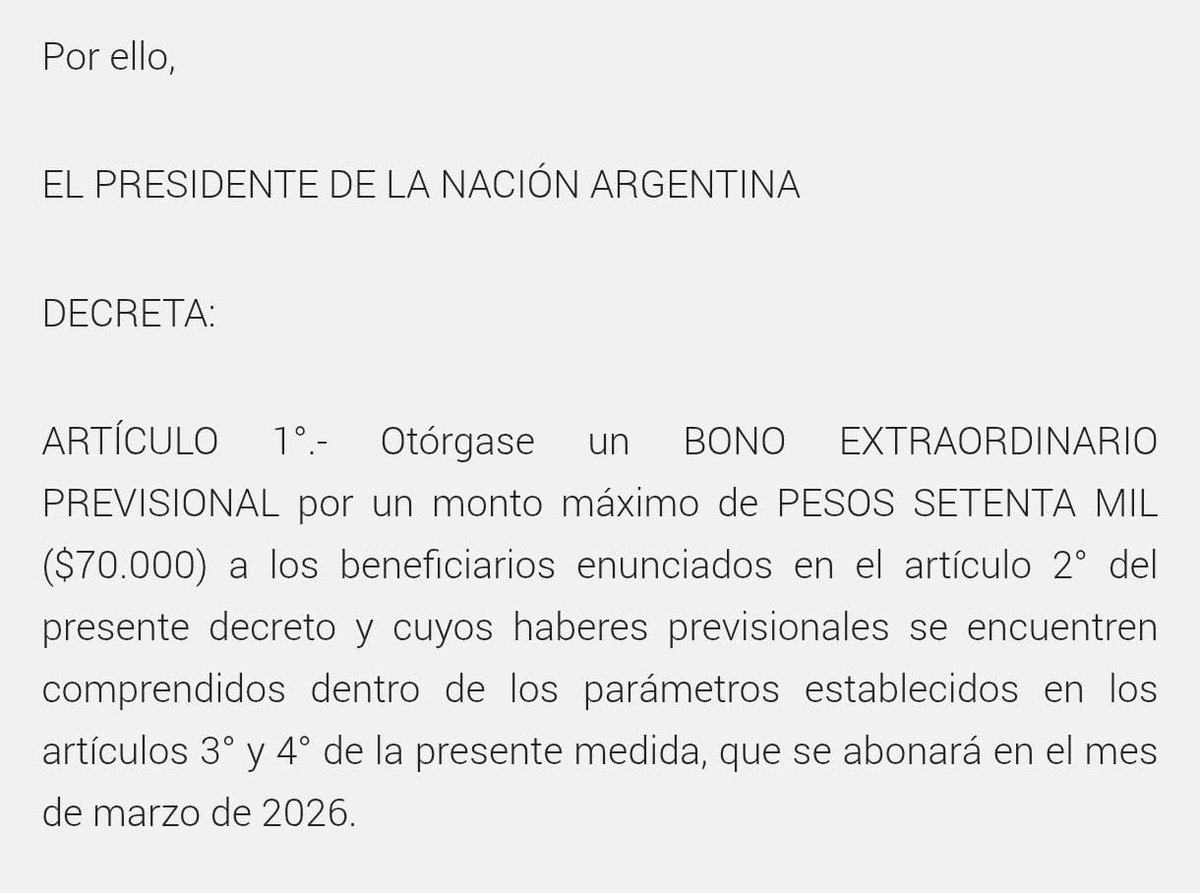 El bono para jubilados sigue congelado en 70 mil pesos. Sin embargo, el ...