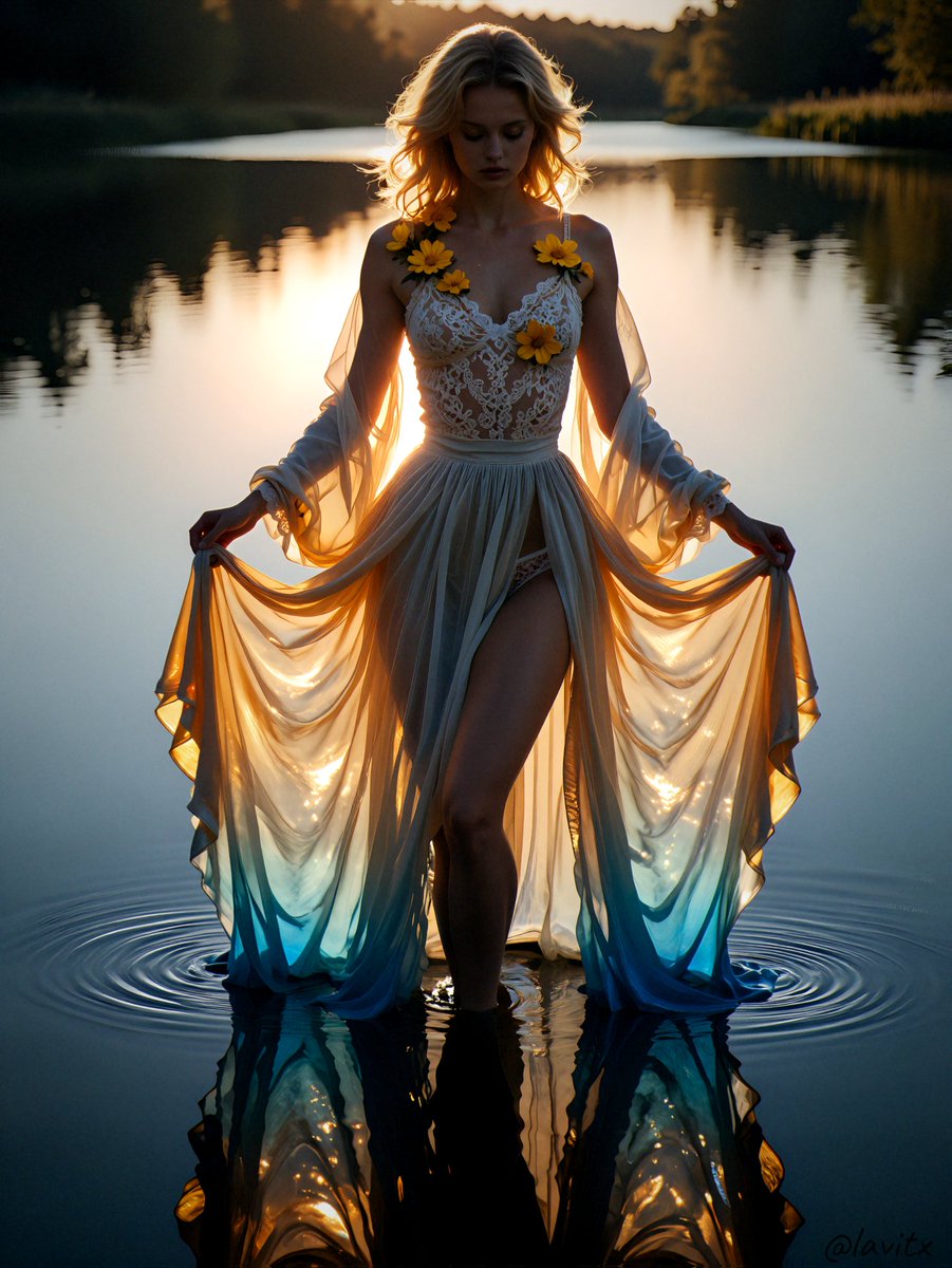 Playing with light ☀️
Playing in water 💦