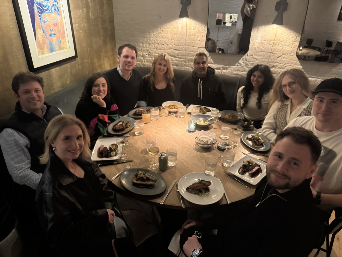 Great crew 

Who wants to join the next one?

Also - drop your NYC restaurant recs 👇