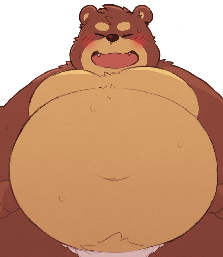 お腹成長してクマった